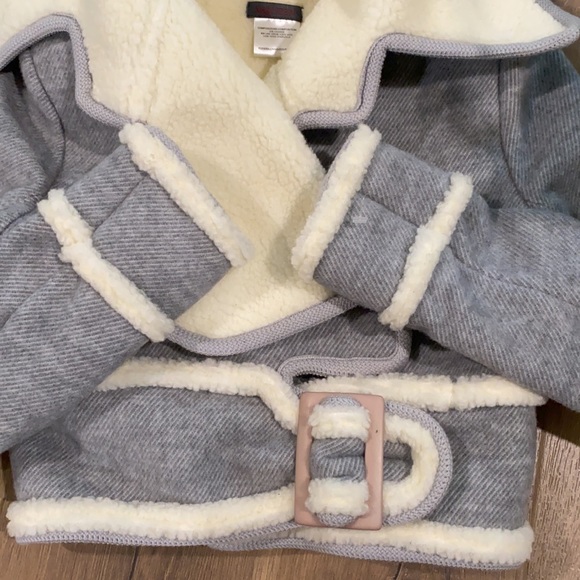 {Alexander McQueen} Cashmere Wool Fleece Moto Jacket - Picture 3 of 11